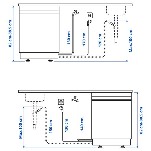 SÖDERBODA, съдомиялна машина за вграждане, IKEA 500, 805.767.48
