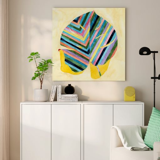 PJÄTTERYD, картина, "Листо на ивици", 90x90 см, 806.234.48