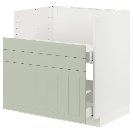 METOD/MAXIMERA, долен шкаф за мивка BREDSJON 2 чела/2 чекм., 894.874.32