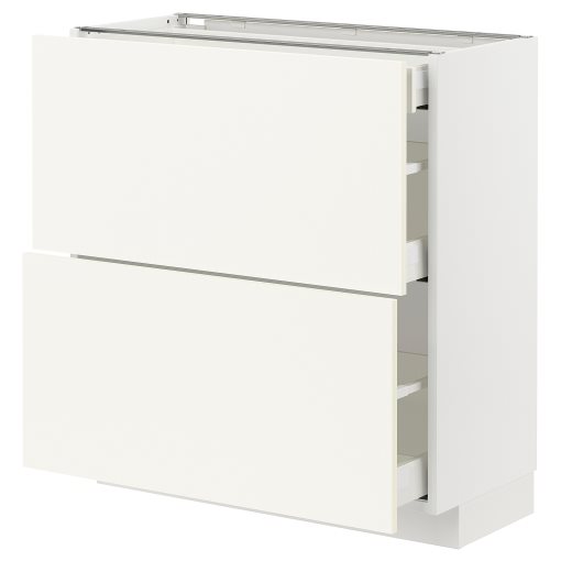 METOD/MAXIMERA, долен шкаф с 2 чела/3 чекмеджета, 895.072.27