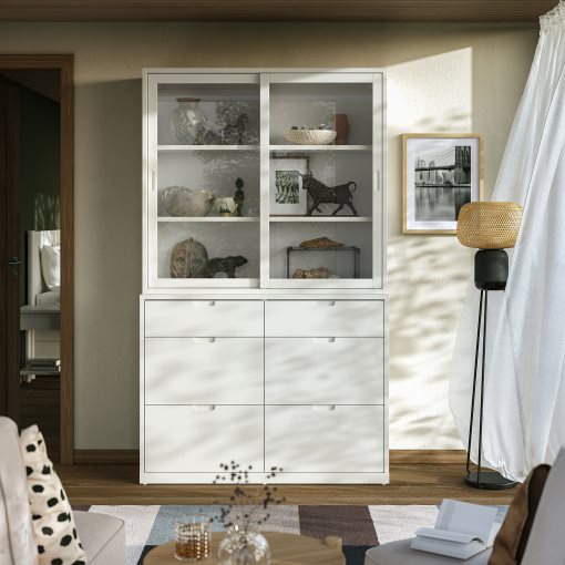 TONSTAD, комбиниран артикул за съхранение с чекмеджета, 895.478.84