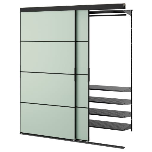 SKYTTA/BOAXEL, вграден гардероб с плъзгаща се врата, 895.644.87