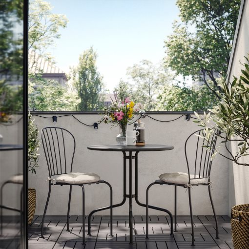 LÄCKÖ, маса + 2 стола за употреба на открито, 895.753.63