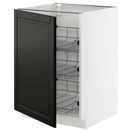 METOD, долен шкаф с телени кошници, 895.787.24