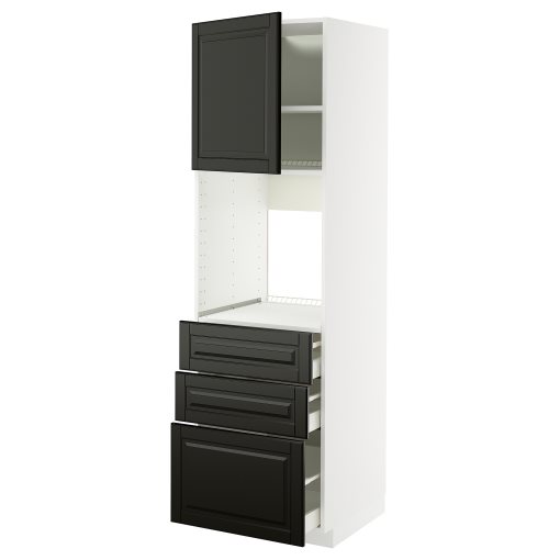 METOD/MAXIMERA, висок шкаф за фурна с врата/3 чекм., 895.790.83