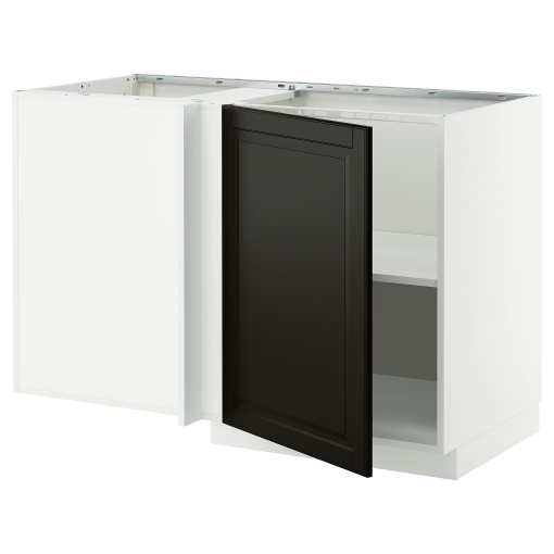 METOD, ъглов долен шкаф с рафт, 895.850.17