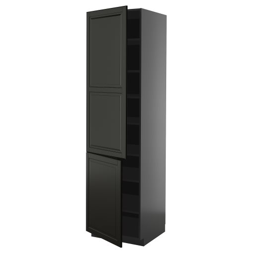 METOD, висок шкаф с рафтове/2 врати, 895.895.05