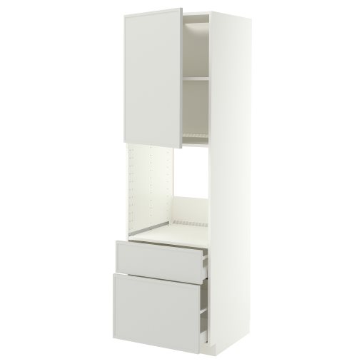 METOD/MAXIMERA, висок шкаф за фурна + вр./2 чела/1 ср./1 високо чекм., 60x60x200 см, 896.059.73