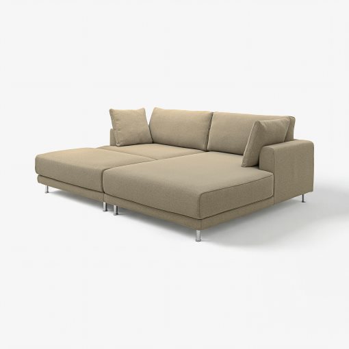 UPPÅKRA, 3-местен модулен диван, с лежанка, дясно, с табуретка, 896.127.18