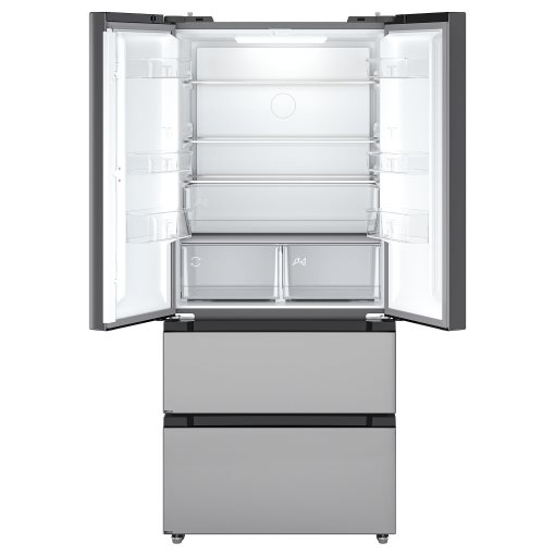 RIBBENAS, Хладилник/фризер+френски тип врати, IKEA 700 свободностоящ, 905.807.59