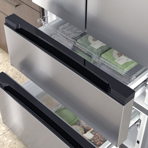 RIBBENAS, Хладилник/фризер+френски тип врати, IKEA 700 свободностоящ, 905.807.59