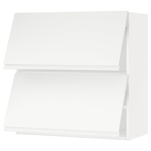 METOD, стенен хоризонтален шкаф с 2 врати, 80x80 см, 993.920.04