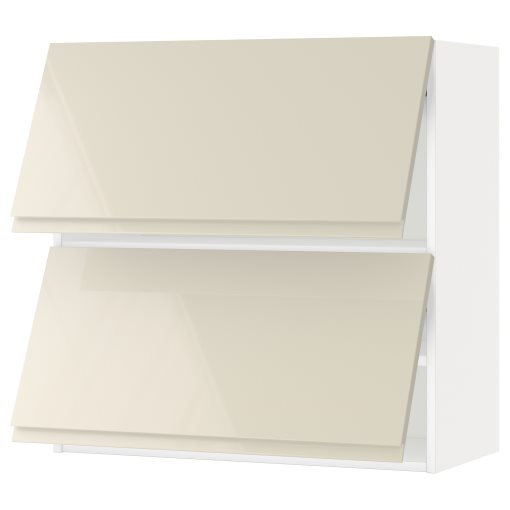 METOD, стенен хоризонтален шкаф с 2 врати, 80x80 см, 993.920.23