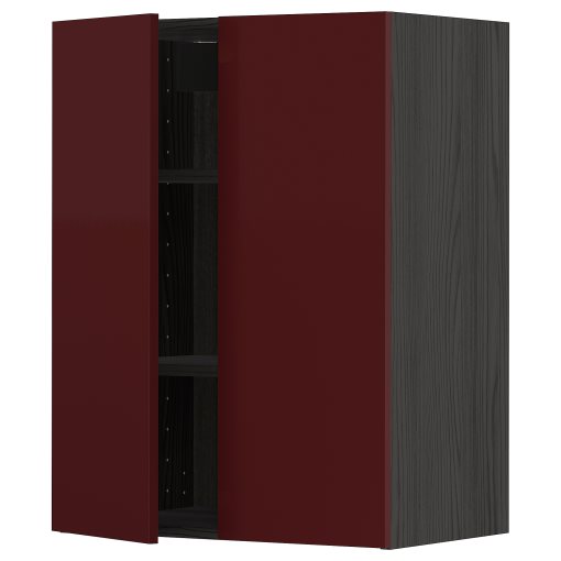 METOD, стенен шкаф с рафтове/2 вратички, 994.577.88