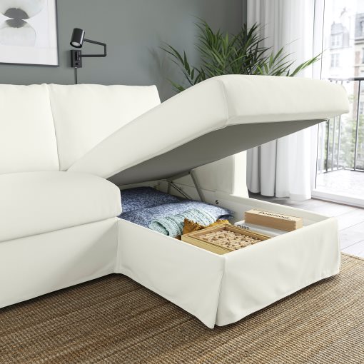 HYLTARP, 3-местен диван с лежанка, отдясно, 994.958.32