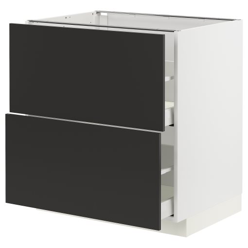 METOD/MAXIMERA, долен шкаф с 2 чела/2 високи чекмеджета, 994.981.71