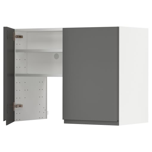 METOD, стенен шкаф за вгр. аспиратор с рафт/врата, 995.044.12