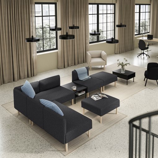 LILLEHEM, 6-местен мод диван с помощна маса, 995.747.54