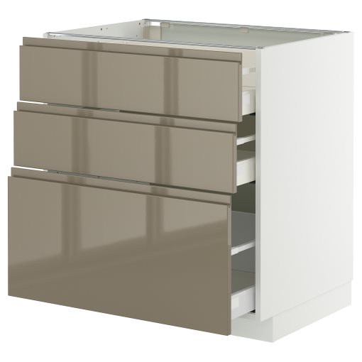METOD/MAXIMERA, долен шкаф с 3 чекмеджета, 995.768.90