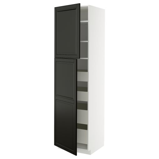 METOD/MAXIMERA, висок шкаф с 2 врати/4 чекмеджета, 995.791.05