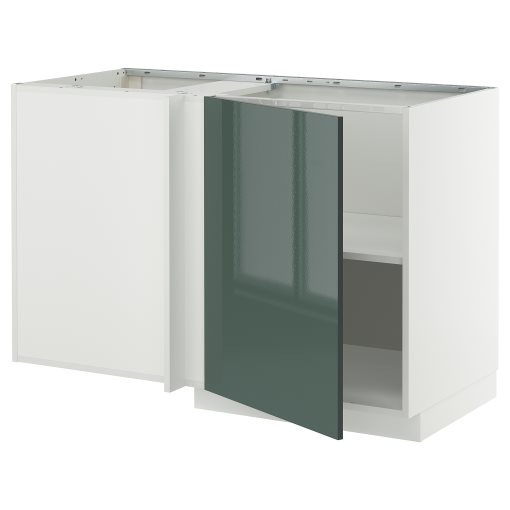 METOD, ъглов долен шкаф с рафт, 995.861.96