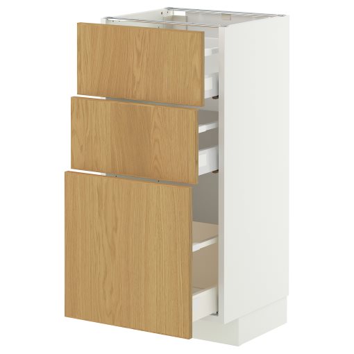 METOD/MAXIMERA, долен шкаф с 3 чекмеджета, 996.003.81