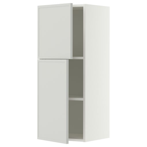 METOD, стенен шкаф с рафтове/2 вратички, 40x100 см, 996.055.57
