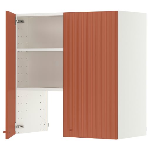 METOD, стенен шкаф за вгр. аспиратор с рафт/вр., 80x80 см, 996.119.59