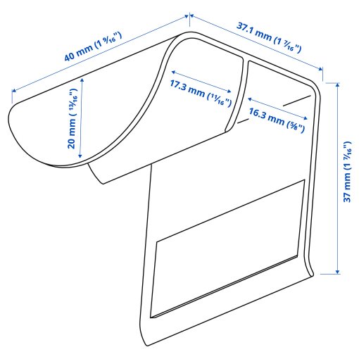 DRAGSMARK, дръжка клипс, 005.598.04