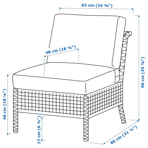 KUNGSHOLMEN, градински стол, 092.573.12 - IKEA България KUNGSHOLMEN, градински стол, 092.573.12