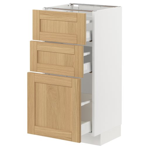 METOD/MAXIMERA, долен шкаф с 3 чекмеджета, 095.092.87
