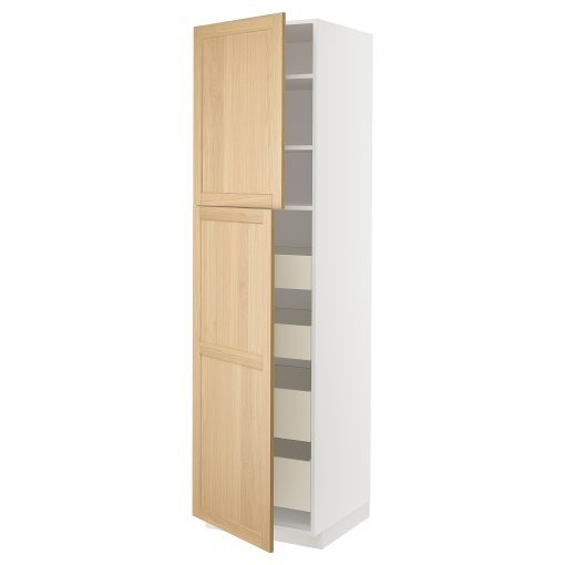 METOD/MAXIMERA, висок шкаф с 2 врати/4 чекмеджета, 095.095.03