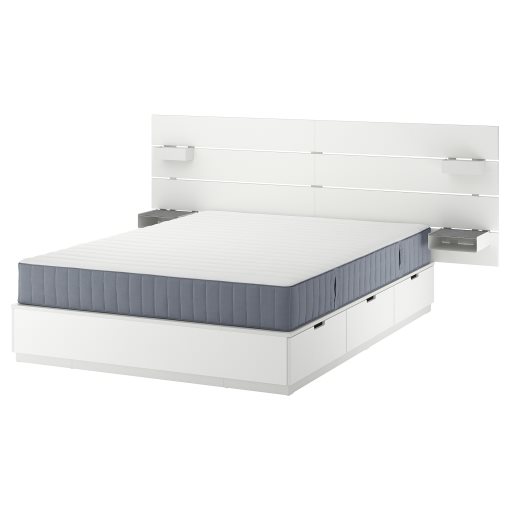 NORDLI, рамка за легло с място за съхр. и матр., с горна табла за легло, 095.417.44