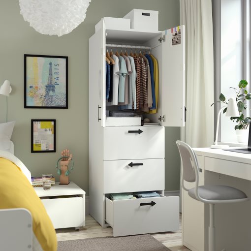 SMASTAD/PLATSA, гардероб, с 3 чекмеджета, 095.499.19
