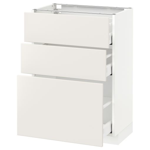 METOD/MAXIMERA, долен шкаф с 3 чекмеджета, 190.521.69