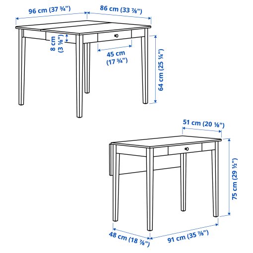 IDANAS/INGOLF, маса и 1 стол, 193.887.51