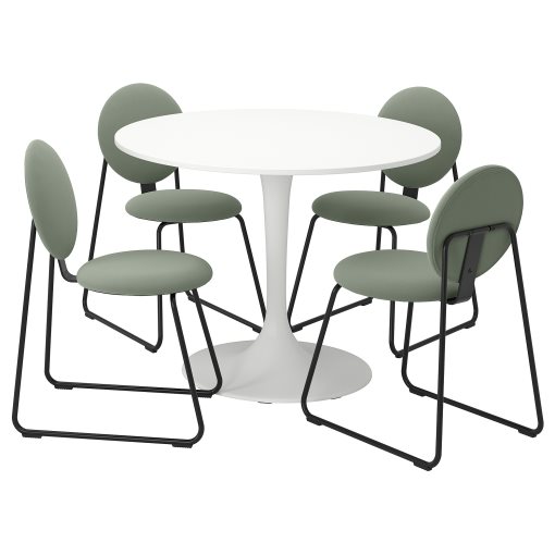 DOCKSTA/MANHULT, маса и 4 стола, 195.059.34