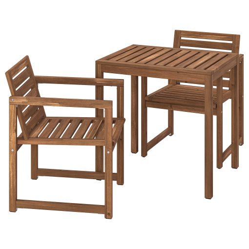 NÄMMARÖ, маса+2 стола с подлакътн., откр., 195.445.77