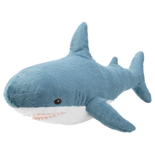 BLÅHAJ, плюшена играчка, малка акула, 55 см, 205.406.63