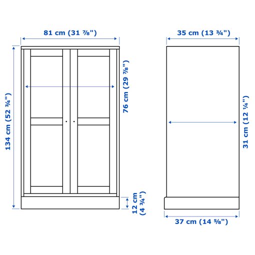 HAVSTA, шкаф с основа, стъклени врати, 292.751.07 - IKEA България HAVSTA, шкаф с основа, стъклени врати, 292.751.07