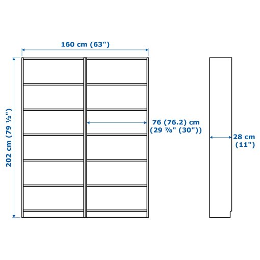 BILLY/OXBERG, библиотека, врати с панел/стъкло, 292.807.31 - IKEA България BILLY/OXBERG, библиотека, врати с панел/стъкло, 292.807.31