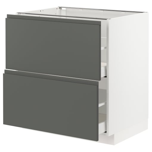 METOD/MAXIMERA, долен шкаф с 2 чела/2 високи чекмеджета, 293.099.56