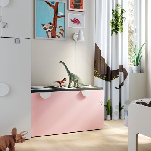 SMÅSTAD, пейка с кутия за играчки, 90x50x48 см, 293.891.56