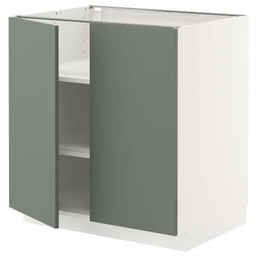 METOD, долен шкаф с рафтове/2 вратички, 295.653.38