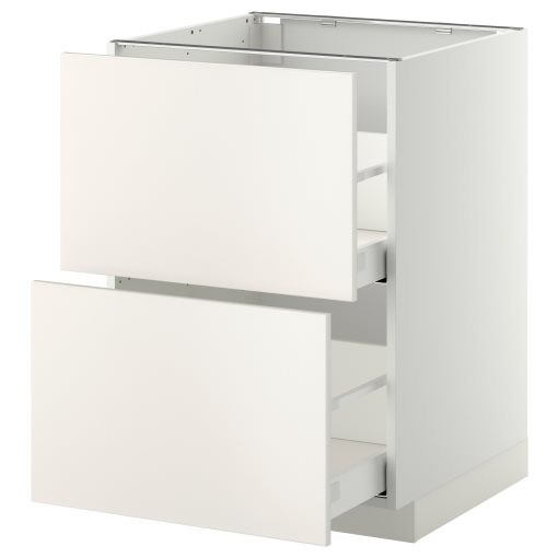 METOD/MAXIMERA, долен шкаф с 2 чела/2 високи чекмеджета, 299.159.21