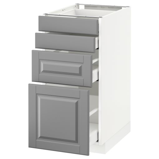 METOD/MAXIMERA, долен шкаф с 4 чела/4 чекм., 390.498.78