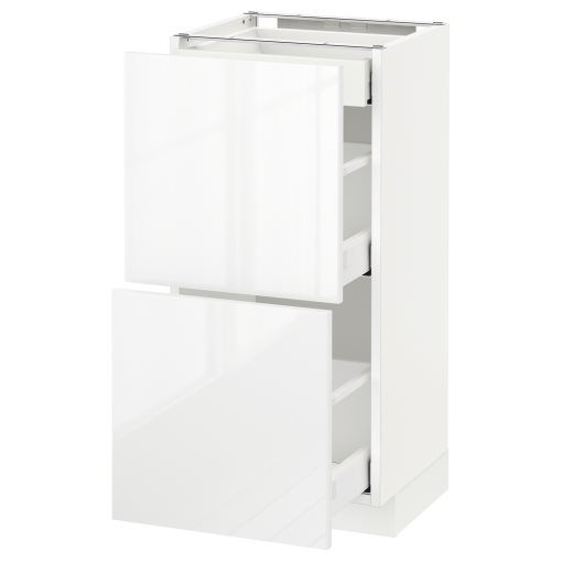 METOD/MAXIMERA, долен шкаф с 2 чела/3 чекмеджета, 390.516.73