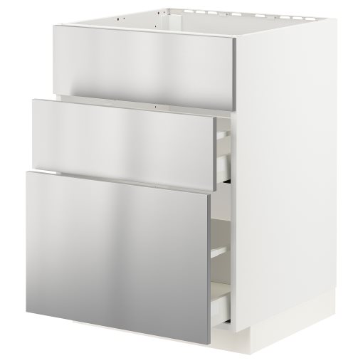 METOD/MAXIMERA, долен шкаф с 3 чекмеджета, 393.298.74