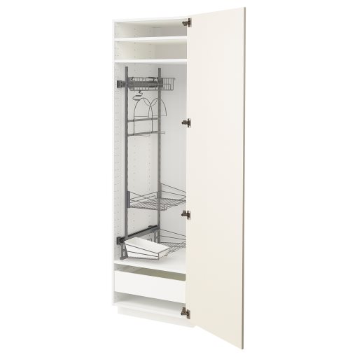 METOD/MAXIMERA, висок шкаф с отдел. за почиств. аксесоари, 393.597.00