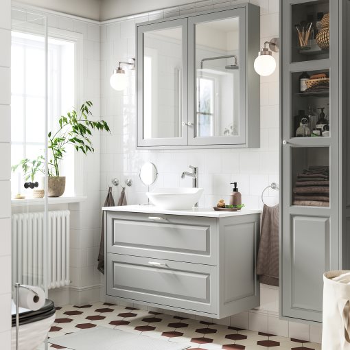 TANNFORSEN/VASTERSJON, шкаф за мивка+чекмеджета/мивка/смесител, 395.683.41